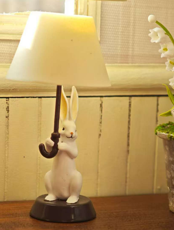 1:6 Dollhouse rabbit lamp