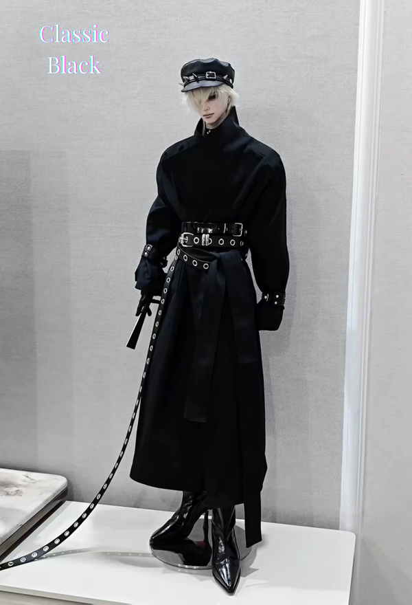 75cm boy Doll Long Trench Coat Outfit