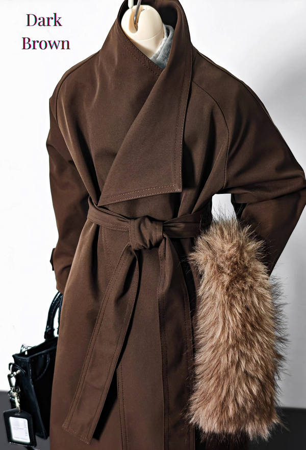 75cm boy Doll Long Trench Coat Outfit